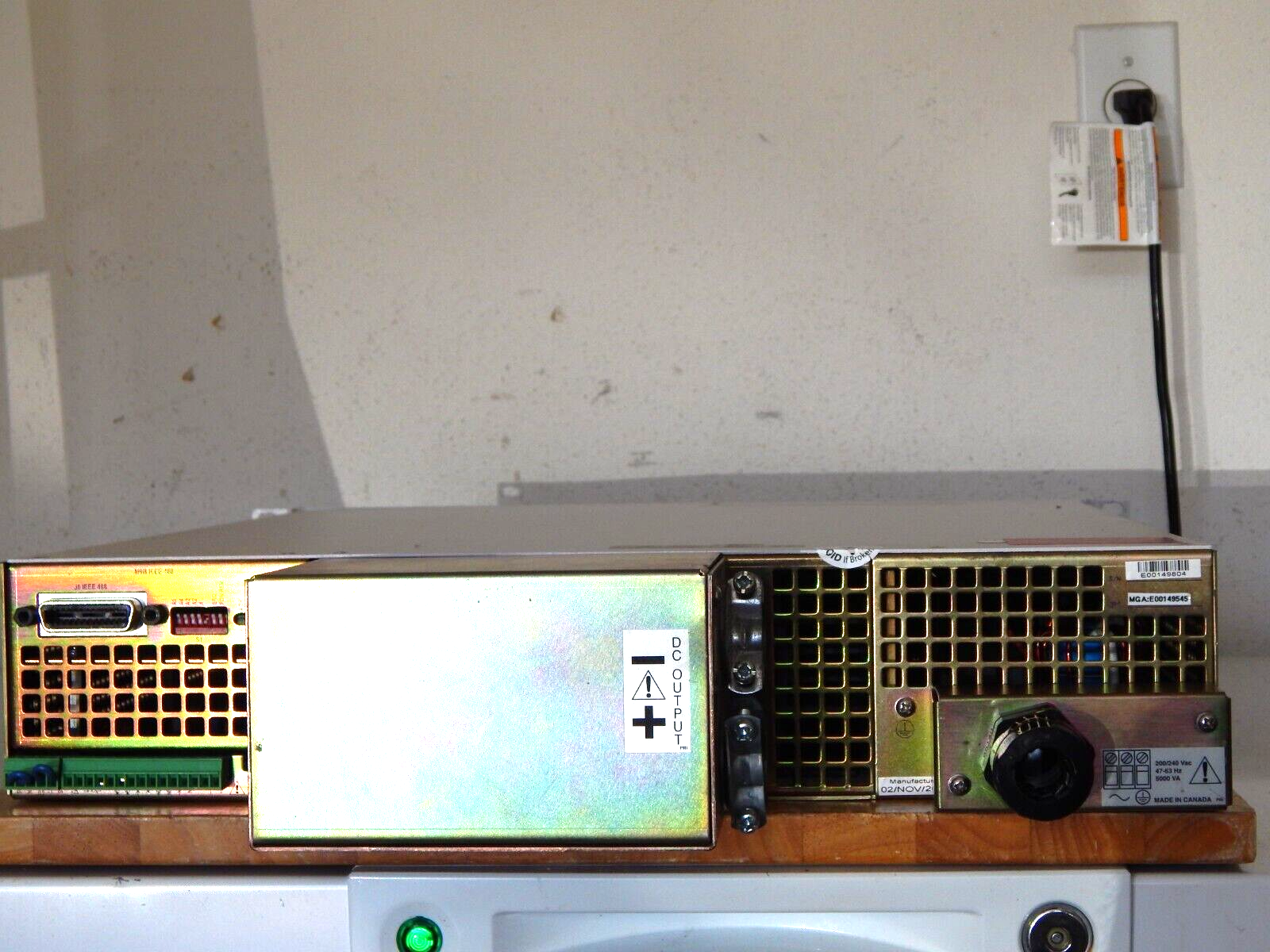 Xantrex XFR20-130 DC Power Supply, 20V, 130A, 2600W, GPIB Xantrex XFR20-130 DC Power Supply, 20V, 130A, 2600W, GPIB